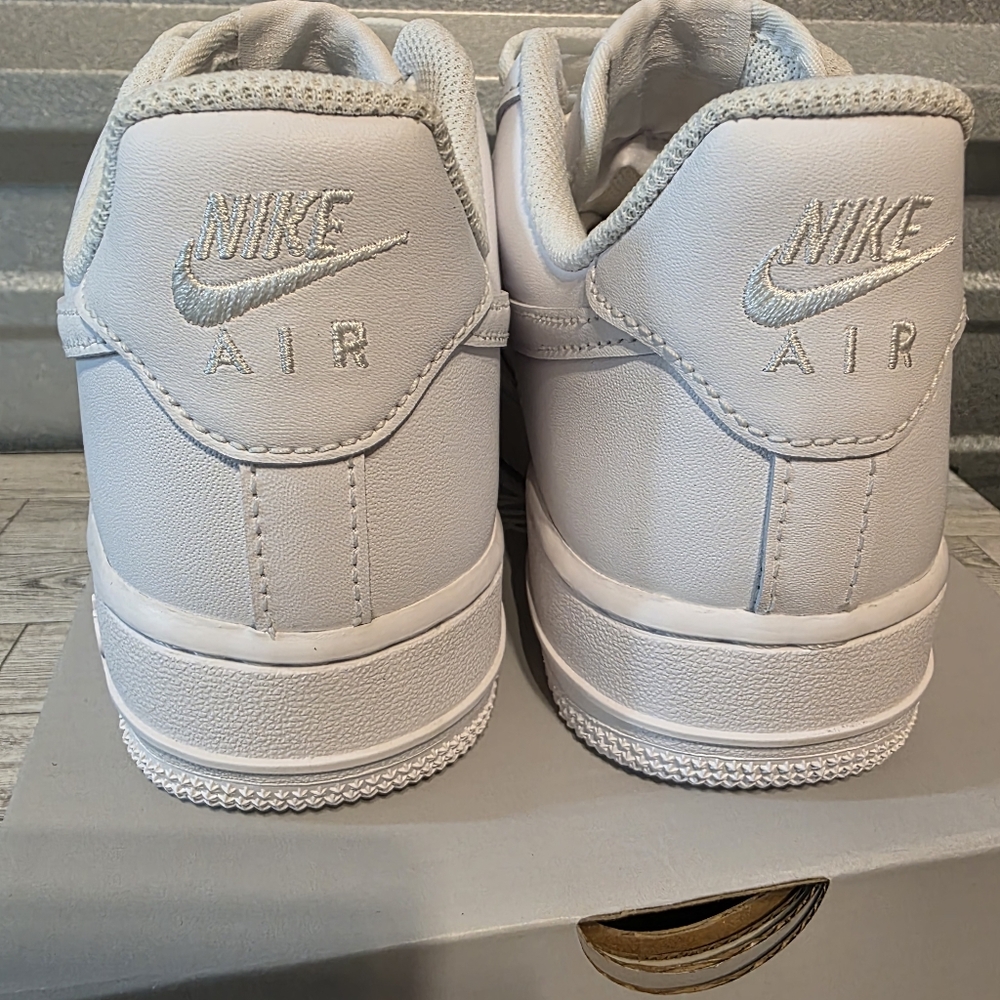 Nike Women's Air Force 1  White On White  Sneakers - Picture 6 of 10